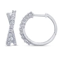 Orecchini Gazzola Gioielli Donna III FanfasiaFanuk in Oro bianco Diamante 0.15 Ct EAOT8933-NG - EAOT8933-NG